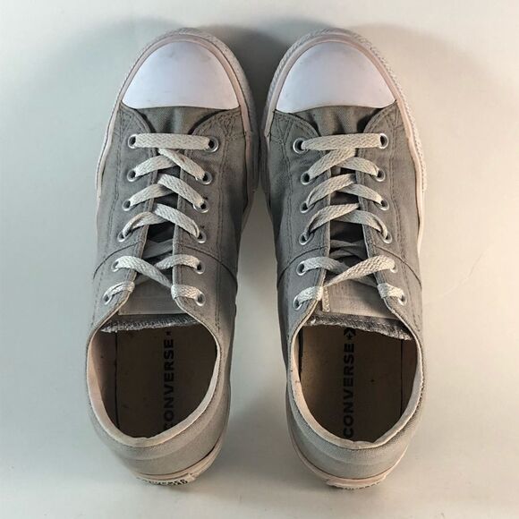 Converse all star lo womens shoes lace up sneakers gray white pink size 7 - Picture 3 of 8